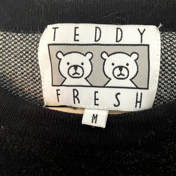 Teddy Fresh Revenge Of The Ted Black Sweater Men Size Medium - Picture 8 of 12